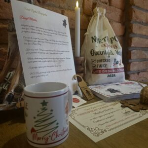 Personalizirano pismo Djeda Božićnjaka sa šalicom u vreći